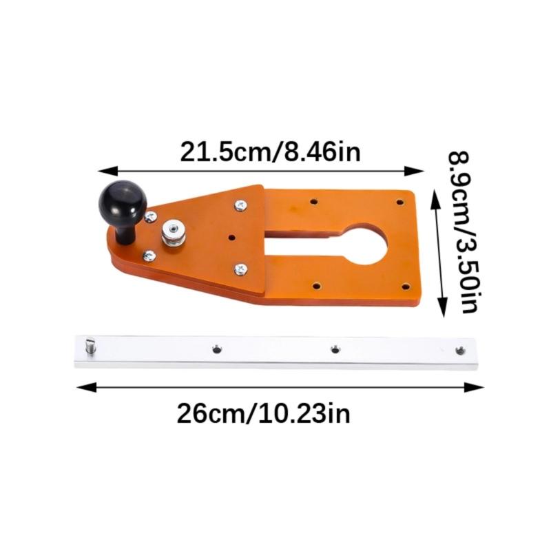 Professional Flush Trim Router Bit For Circular Milling And Beveling Featuring Quick Positioning Design Ergonomic Handle Stainless Steel Base Plate