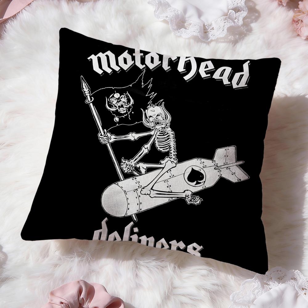Band Cool Motorheads Cushion Cover Premium Comfort Reversible Pillow Cove -Two In One Design for Any Room & Car Interior