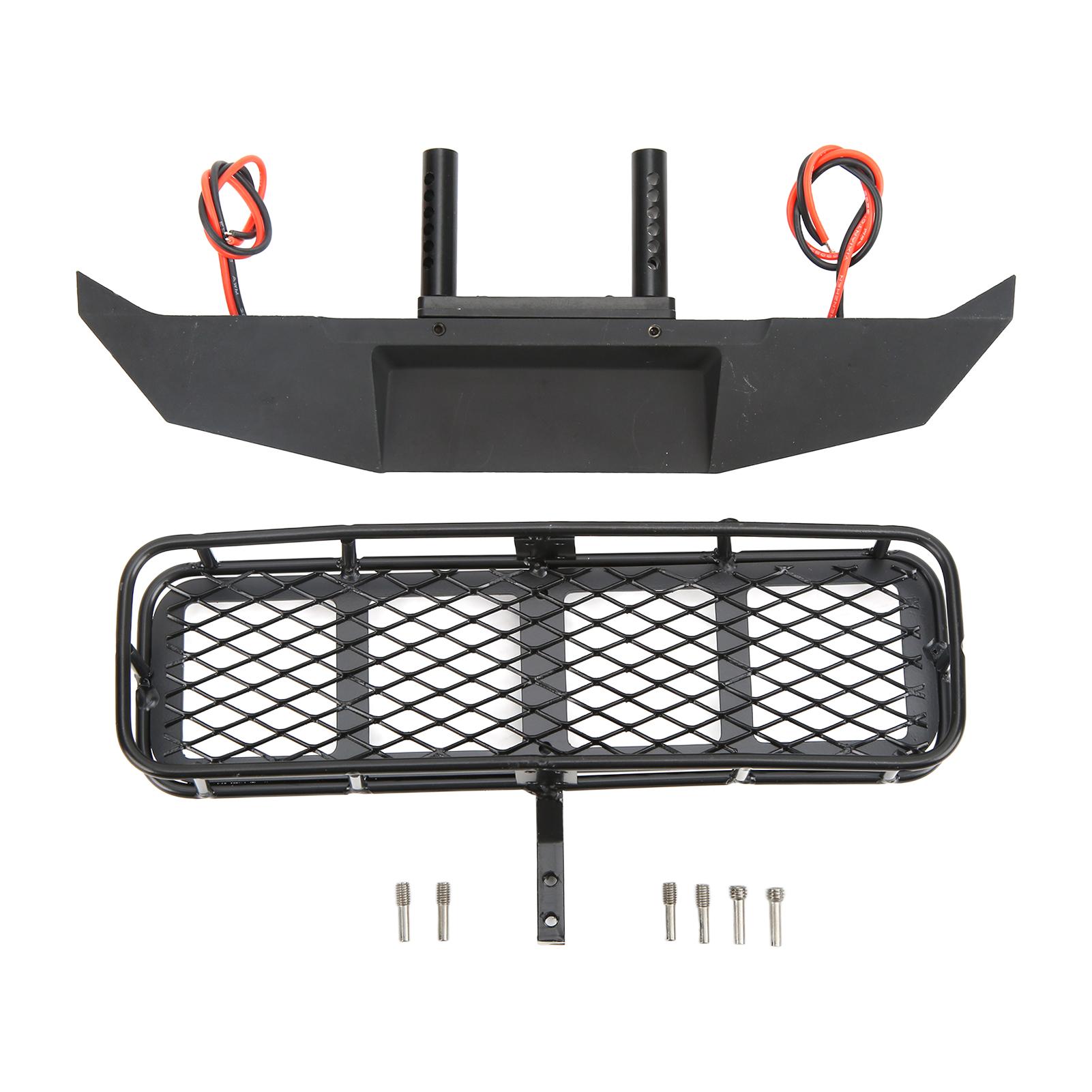 

RC Aluminum Alloy Rear Bumper with Trailer Kit for TRX4 SCX10 90046 SCX10III 110 Car