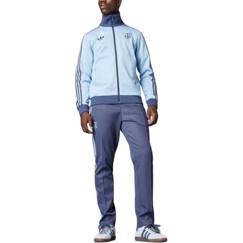 adidas Originals X Argentina Aniversar FW24 Jachetă Fashion Moale Confortabilă Slim Bărbați Jachetă Albastru-Deschis JD9096