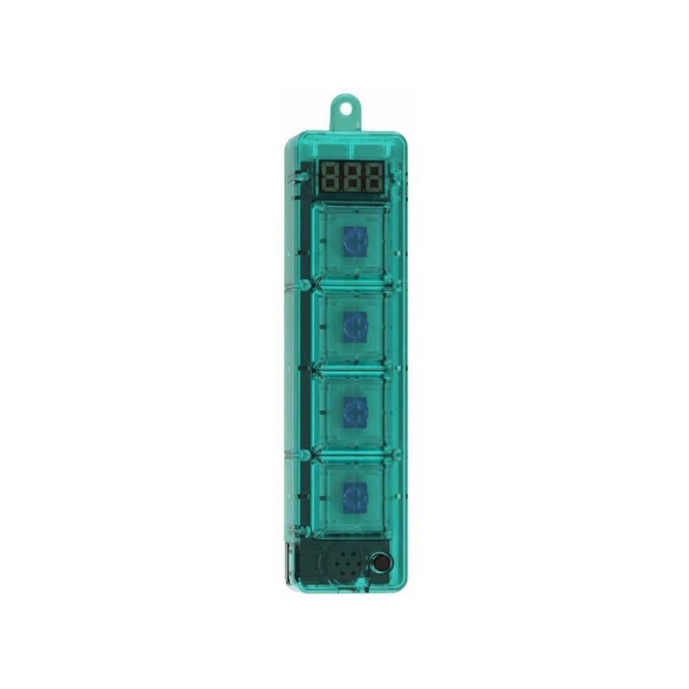 With LED Light Hand Fidget Toy Crystal Clicker Crystal Clicker Keyboard Keychain Travel