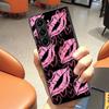 Creativity Lip Print Case for Samsung Galaxy ZFold6 ZFold7 ZFold3 ZFold4 Z Fold 7 6 5 4 3 ZFold5 Back Phone Cover