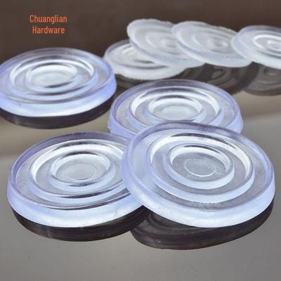 Tempered Glass Coffee Table with Non-slip Rubber Pads