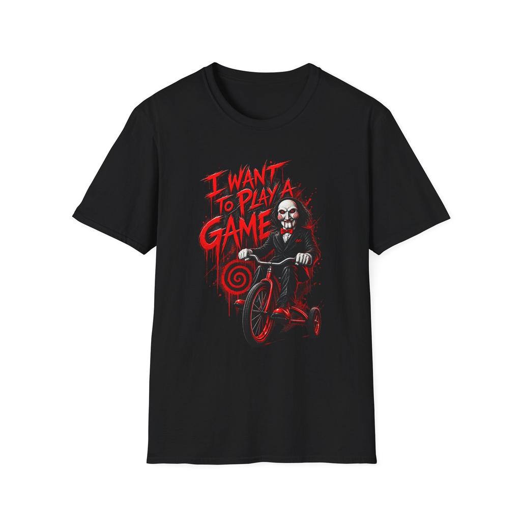 Saw - I Want To Play A Game Billy puppet T-Shirt | Horror Movie Quote Tee