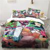Chainsaw Man Bedding Lovely Anime Cartoon Twin Bedding Set 3 Piece Comforter Set Bed Duvet Cover Double King Cover Home Textile Tool