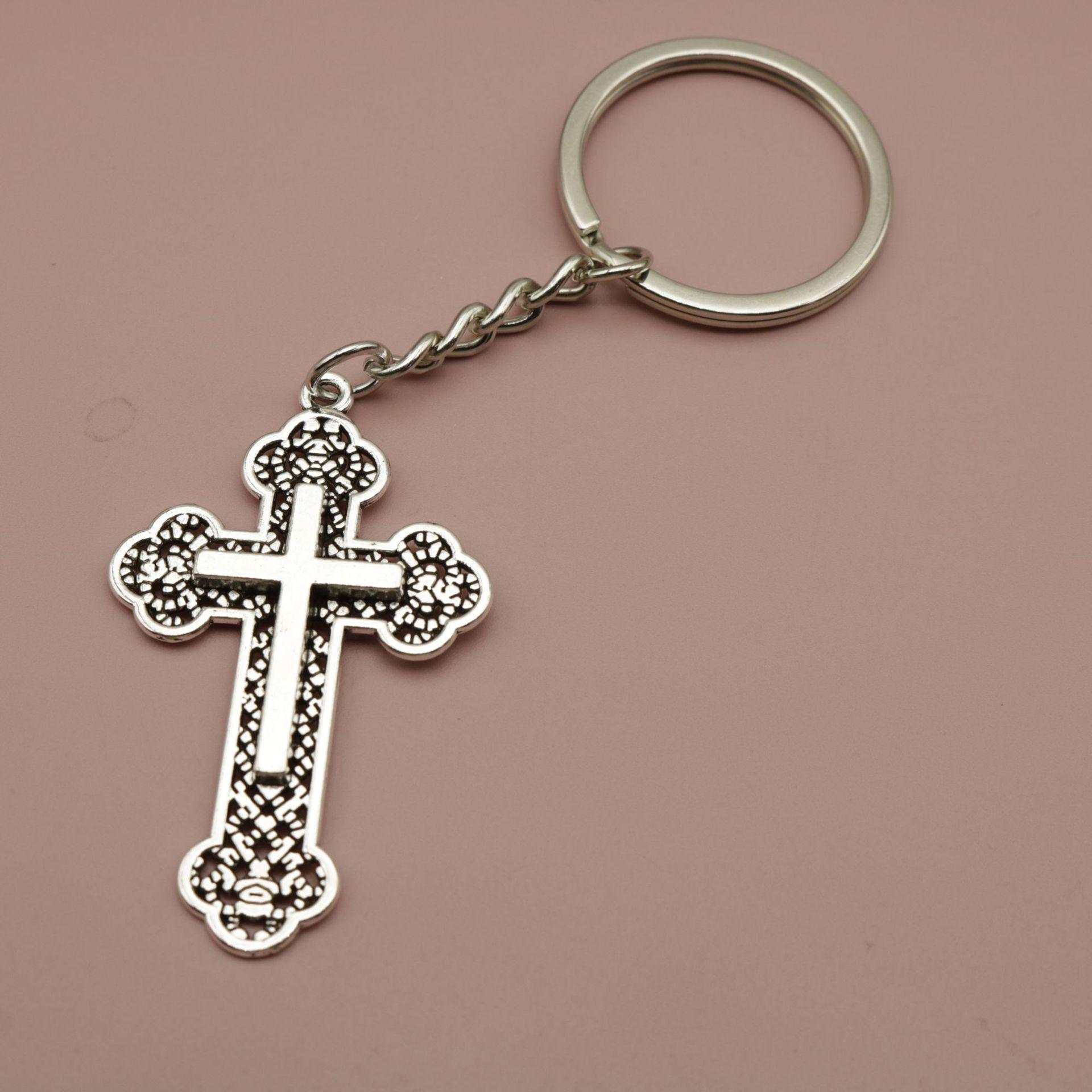 Hot Selling Simple Cross Keychain Pendant