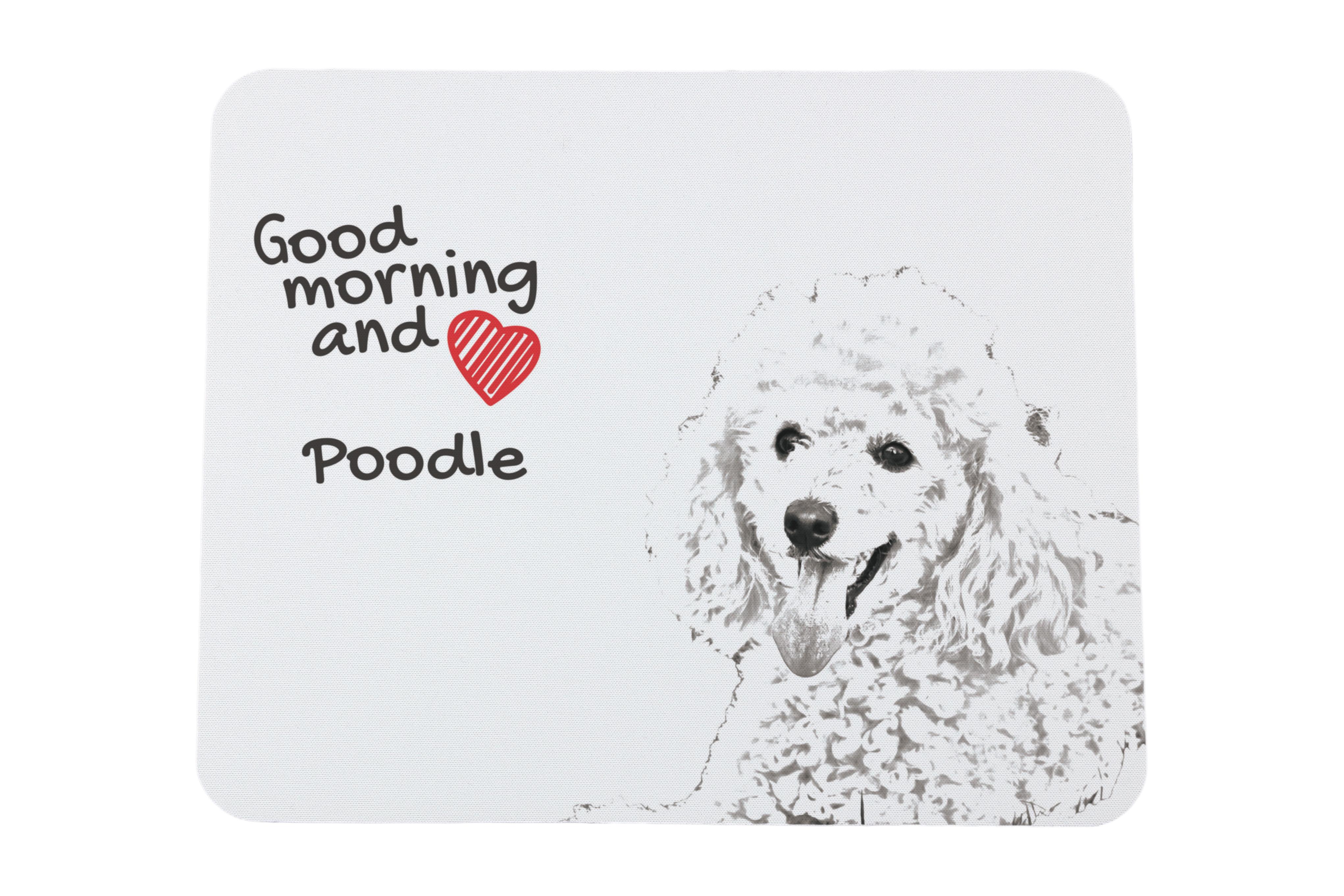 

Poodle - mouse pad with print, personalized dog-themed mouse pad, unique gadget for an office worker by Art-Dog brand