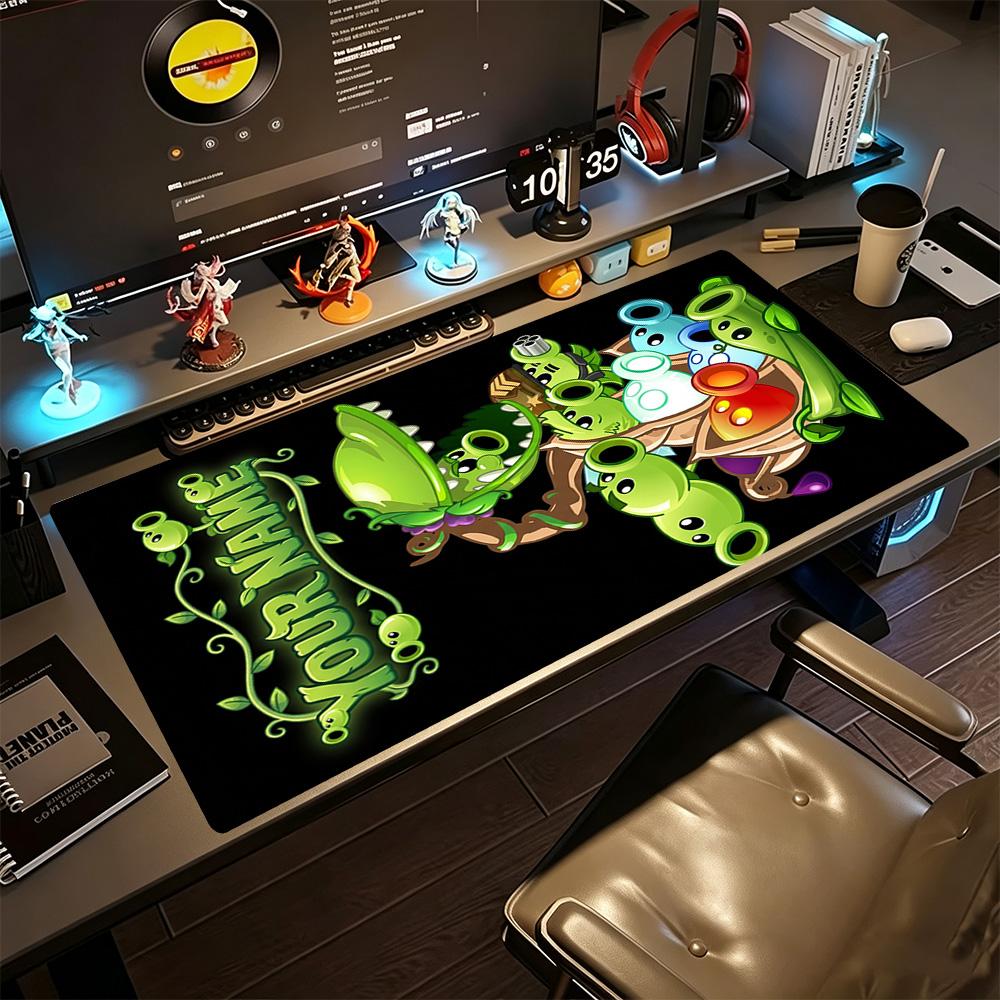 Rostliny vs. Zombies Přizpůsobte si své jméno Podložka pod myš Podložka na stůl Stolní podložka pod myš Protiskluzová gumová základna Počítačový stůl Kancelářská dekorace Příslušenství