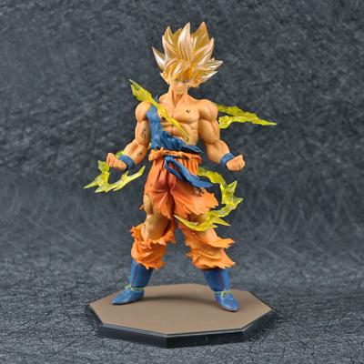 Figura Anime Dragon Ball Son Goku Super Saiyajin 17cm/6.69in Goku DBZ Figura de Ação Modelo Presentes Figurinhas Colecionáveis para Crianças
