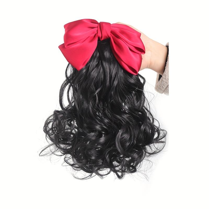 Synthetic Retro Ponytail with Comb Europen Princess Curly Puff Ponytail Clip in Hair Tail Natural False Hair Extension