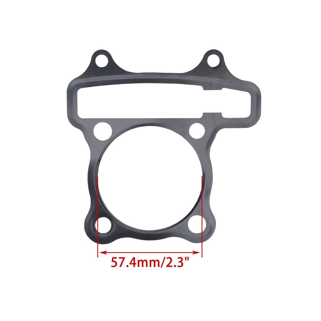 WOOSTAR 57.4mm Gasket Set for GY6 4-stroke 125cc/150cc, 157QMJ