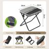 Portable Folding Stool for Outdoor Activities and Storage