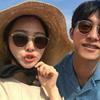 Korean Version of Large Frame Milk White Round Frame Sunglasses Internet Celebrity Sunshade Sunglasses Personalized Street Shot Sunscreen Glasses