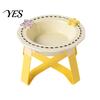 High-temperature Ceramic Bowl Feeding for Dogs & Cats, Whisker Friendly Kitten Food Non-tip Cat Dish Water Dish, Wide Shallow Pet Feeder Plate Dry Wet