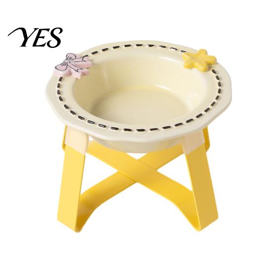 High-temperature Ceramic Bowl Feeding for Dogs & Cats, Whisker Friendly Kitten Food Non-tip Cat Dish Water Dish, Wide Shallow Pet Feeder Plate Dry Wet