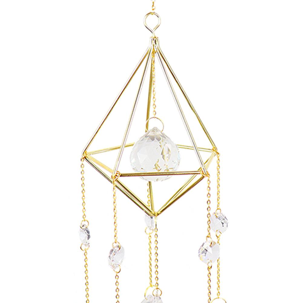 Crystal Windchimes Ornament Lighting Ball Outdoor Garden Home Wind Chime Hanging Ornament Home Decor Housewarming Gift