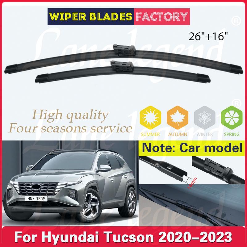 

Car Front Wiper Blades For Hyundai Tucson 2020 2021 2022 2023 Windscreen Clean Window Car Rain Brushes Auto Accessories 26 +16 Front 2pcs