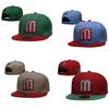 Berretto da Baseball Messicano Ricamo Tridimensionale Sportivo Regolabile Visiera Lettera M Cappello Messico
