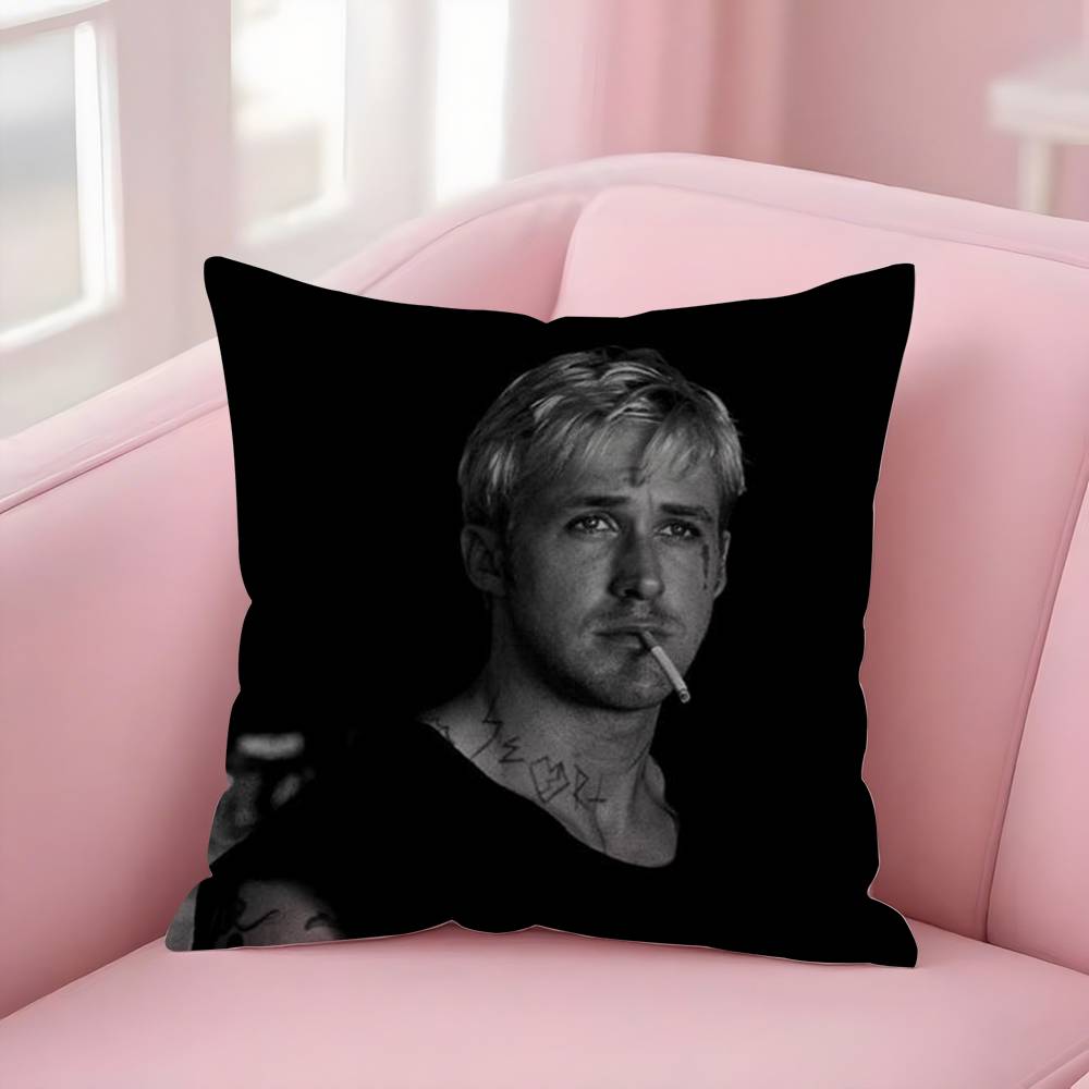 Singer R-Ryan Gosling Pillow Case Sofa Short Plush Double-Sided Hd Printing Room Home Office Gift Cushion Cover