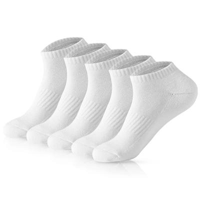 5 paia di calzini sportivi da uomo alla caviglia, estivi, neri, bianchi, traspiranti, a taglio basso, calzini corti casual atletici morbidi in cotone