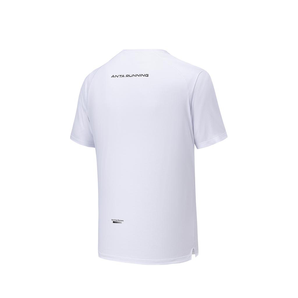 Anta Mens Short Sleeve Knitted T-Shirt Summer 2026 Men tops Pure-White 952625115-1