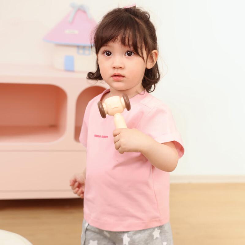 LUSON Baby Girl's Cotton Short Sleeve T-Shirt
