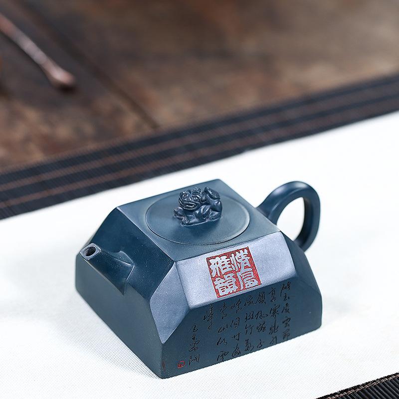 1pc Chinese Tea Ceremony Gifts 250ml Authentic Yixing Tea Pot Handmade Purple Clay Xishi Teapot Hole Filter Beauty Kettle