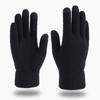 New Warm Knitted Gloves for Men and Women Autumn and Winter Plus Velvet Thickened Wool Touch Screen Gloves for Protection and Slip Protection