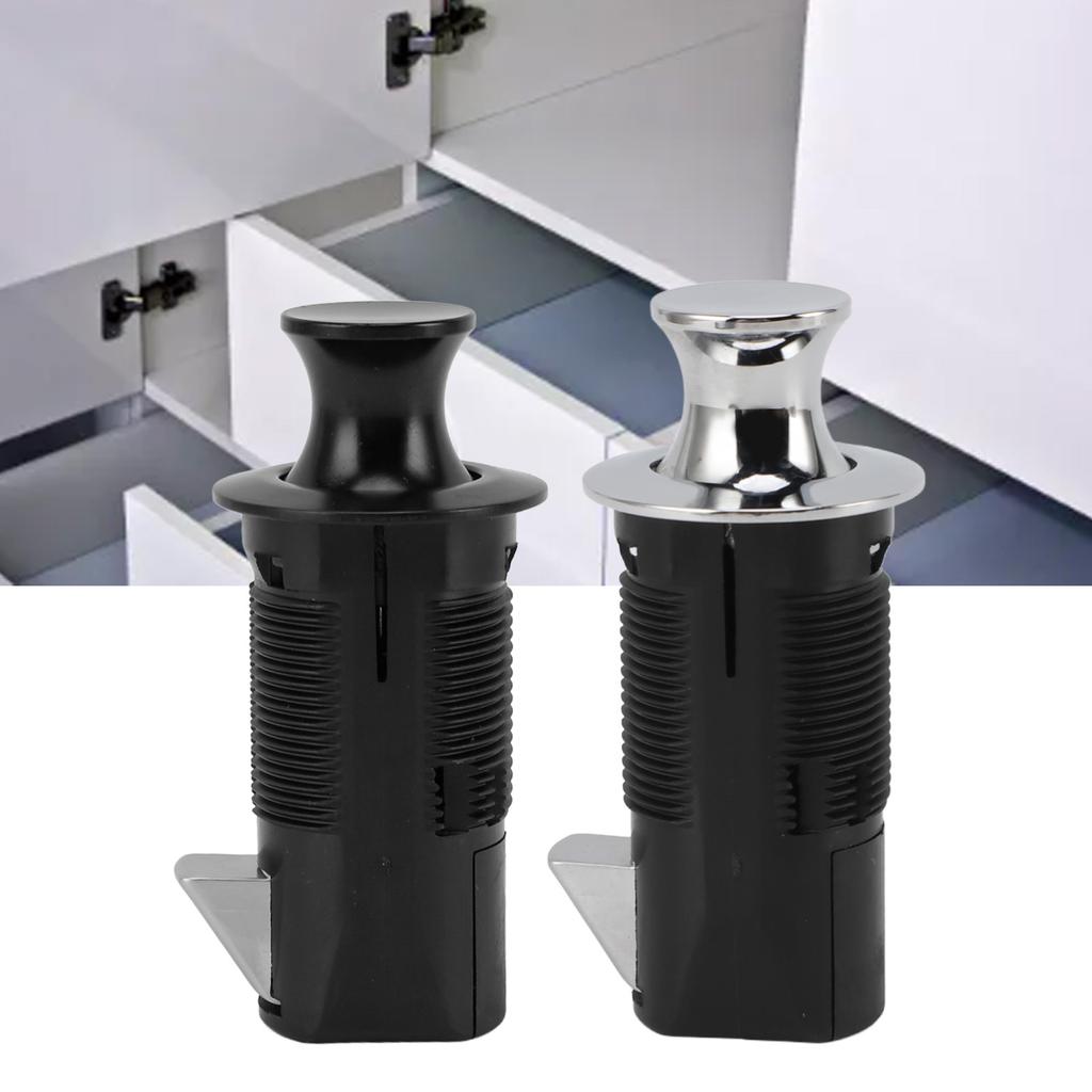 Cabinet Lock Zinc Alloy ABS Secure Round Embedded Push To Open Lock for File Drawer Cupboard Mailbox