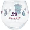 Sun Art Hugly Round Juice Glass 9x9cm Made In Perfect As a Birthday Product "Swimmer" Tumbler, Approx. Diameter, Clear, Japan, Gift. Code San4587-1
