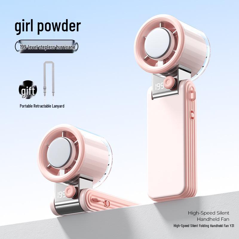 

Portable Neck-Hanging Turbo Cooling Fan with Ice Pack 31 рожевий