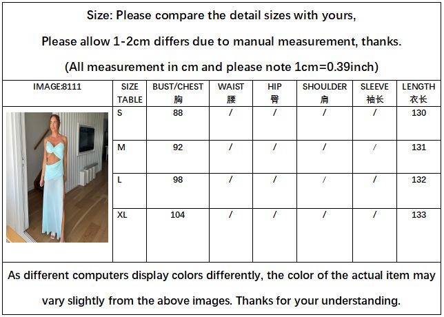 Spaghetti Strap Hollow-out Slit Dress, European and American Women's Solid-color, Sexy Fitted Strapless High-waisted Long Dress