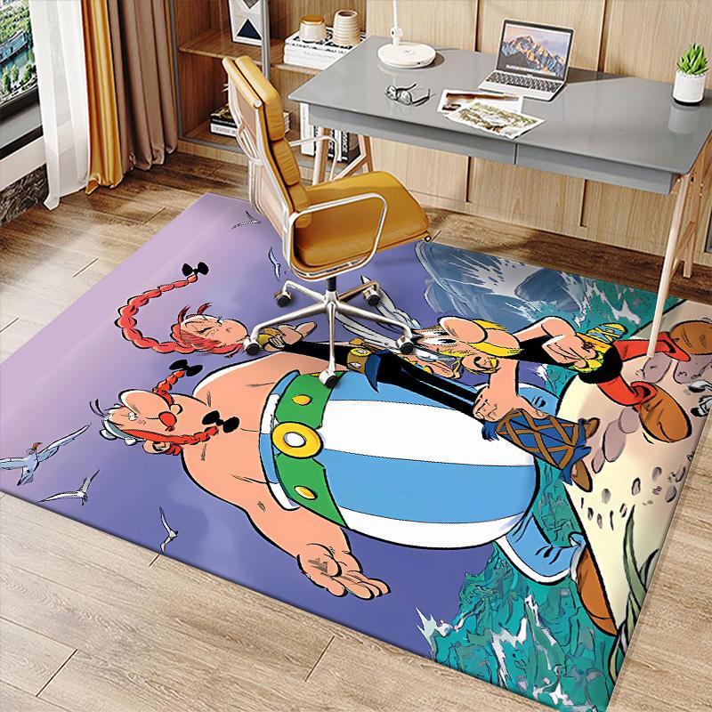 Asterix the Gaul Printed Absorbent Washable Carpet, Non-Slip Bathroom Mats, Kitchen Rugs, Yoga Mat,Living Room Entrance, Camping Picnic Rugs