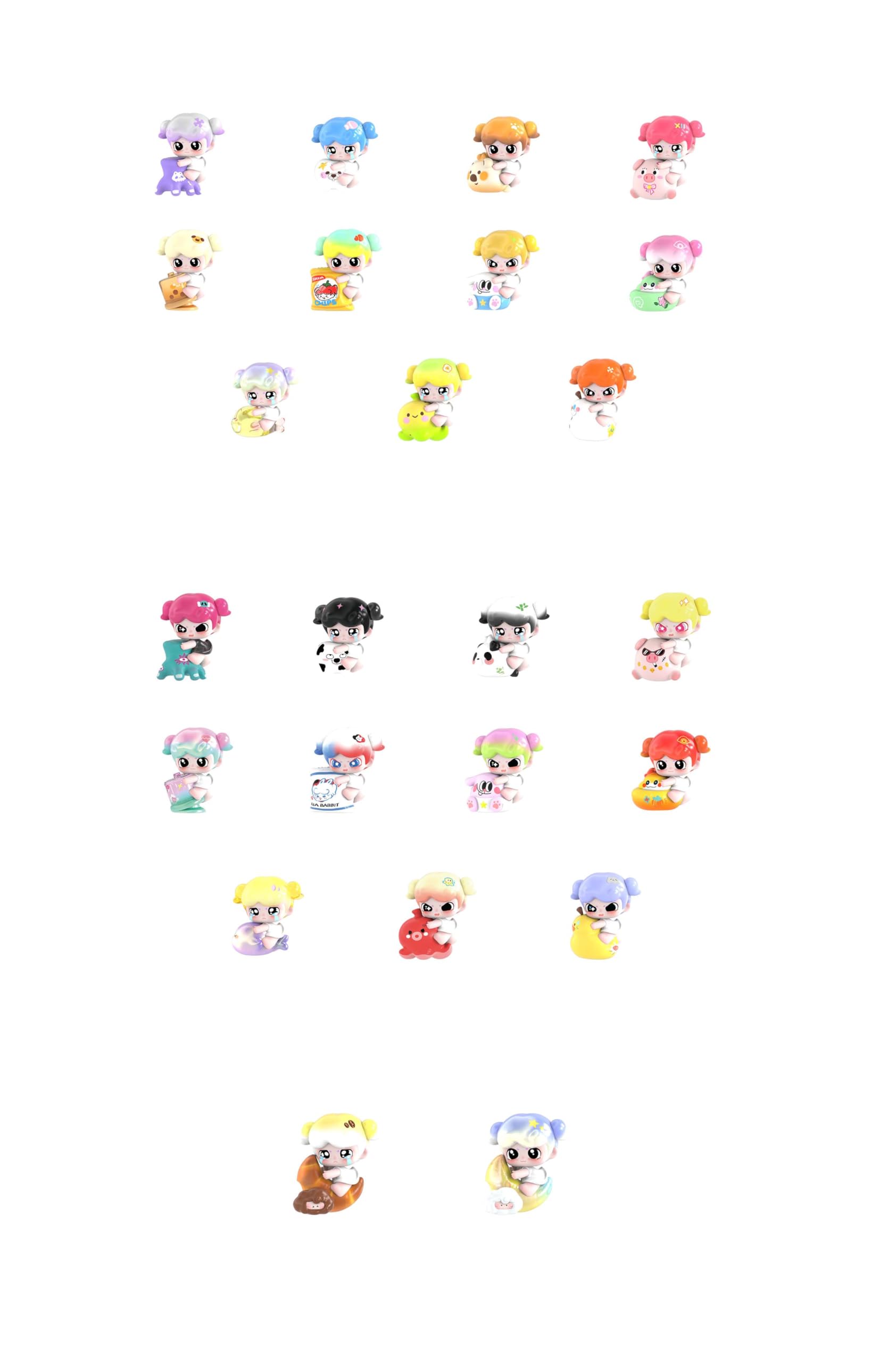 

XAXA Hug Series ПВХ Мини Торговый Бокс из 15 шт. FT.FIRE [Тсс Тсс] Фигурки,