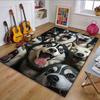 Excited Huskies Gathering Patterned Carpet, Non Slip Mat Suitable for Living Room and Bedroom Sofas
