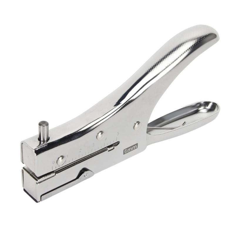 

3mm 6mm Hole Puncher Metal Single Hole Punch Paper Puncher Hand Account Hole Punch Easy to Use for Crafting