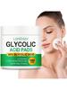 100Pcs Set/1Box GLYCOLIC ACID PADS. Boosted With Vitamins B5, C & E.Visibly Improves Uneven Tone. Im