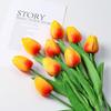 1pcs Bouquet Silicone Artificial Tulip Wedding Home Decoration Bouquet with Stems for Home Wedding Decoration