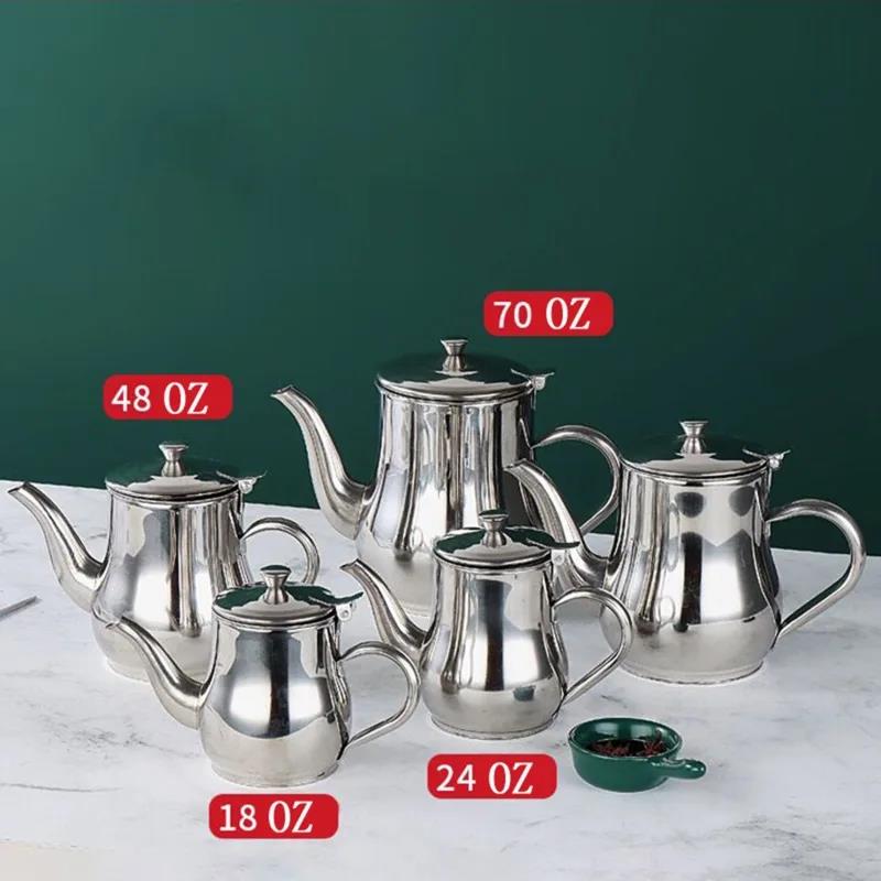 Practical Fashion Stainless Steel Household Leak-proof Wine Pot Pouring Oil Bottle Seasoning Tank Kitchen Supplies Oz