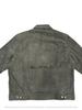 Handmade Green Leather Jacket Suede Men's Genuine Biker Motorcycle Lambskin