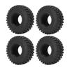 4Pcs Rubber Tires Strong Grip Non Slip Durable Easily Install Replacement Tire for SCX10 for SCX10III