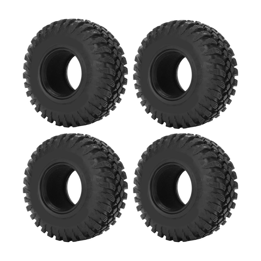 4Pcs Rubber Tires Strong Grip Non Slip Durable Easily Install Replacement Tire for SCX10 for SCX10III