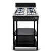 4‑Burner Tabletop Gas Stove Tempered Glass Panel LPG Gas Cooker with Flame‑Out Protection Rotary Flame for Household Kitchen