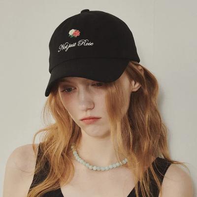 Rose Ribbon Ball Cap_BLACK(315353)