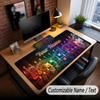 Music Guitar Theme Custom Mouse Pad Personalized With Name Text Customized Desk Mat For Office Home Decor