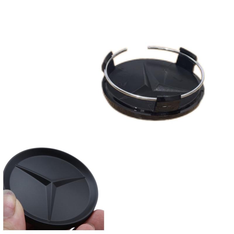 

Car Sticker 2025 Hot For Benz 4Pcst 75MM 3D Car Wheel Center Hub Cap Covers For Mercedes Benz Black Badge Rim Cover Auto Style D