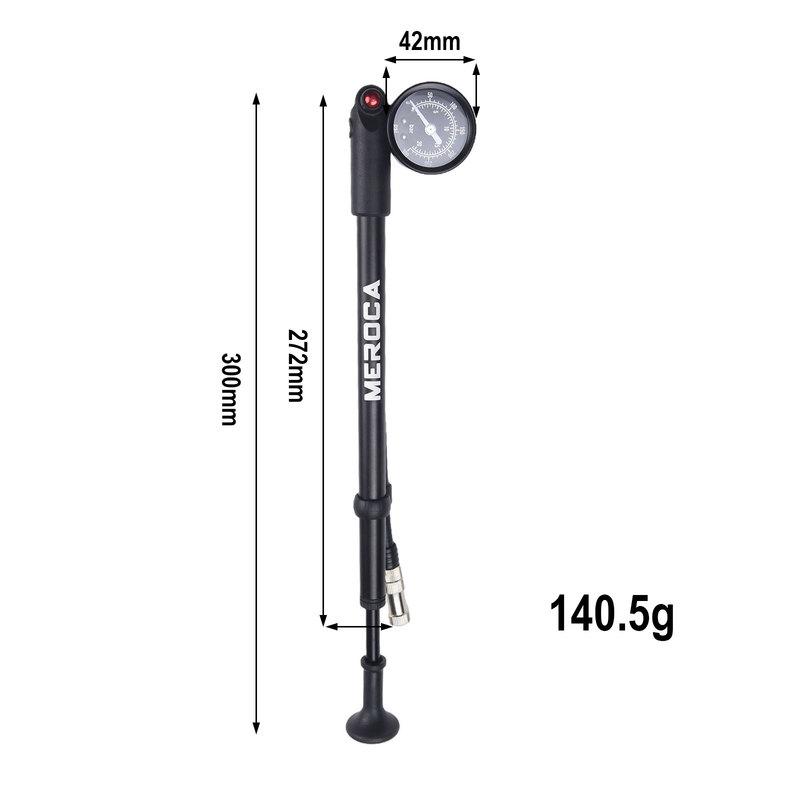 Bicycle High Pressure Pump Mountain Road Bike Front Fork/rear Shock/tire Pump 300PSI 27.2-30cm Cycling Repair Tools Accessories