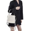 Coach Town Polished Pebbled Leather Bucket Bag, Handbag, Shoulder Bag, Crossbody Bag Small Women's White 1011-IMOVG