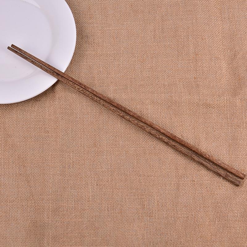 One Pair  Pot Long Wood 42Cm Chopstick Chopsticks Healthy No Paint Surface