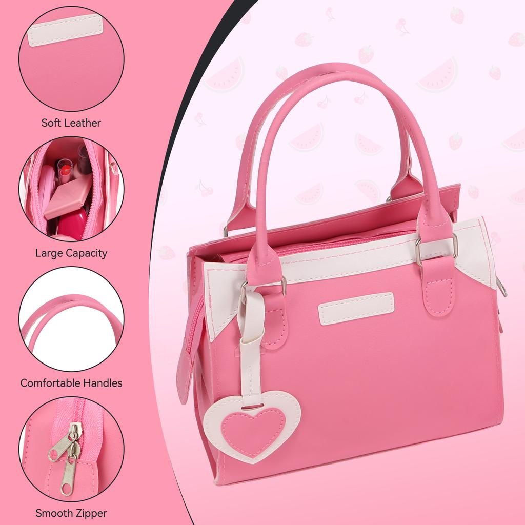 Girls Pretend Play Purse Toy Set | Kids Makeup, Wallet, Phone, Sunglasses & Accessories | Princess Role Play Handbag Gift